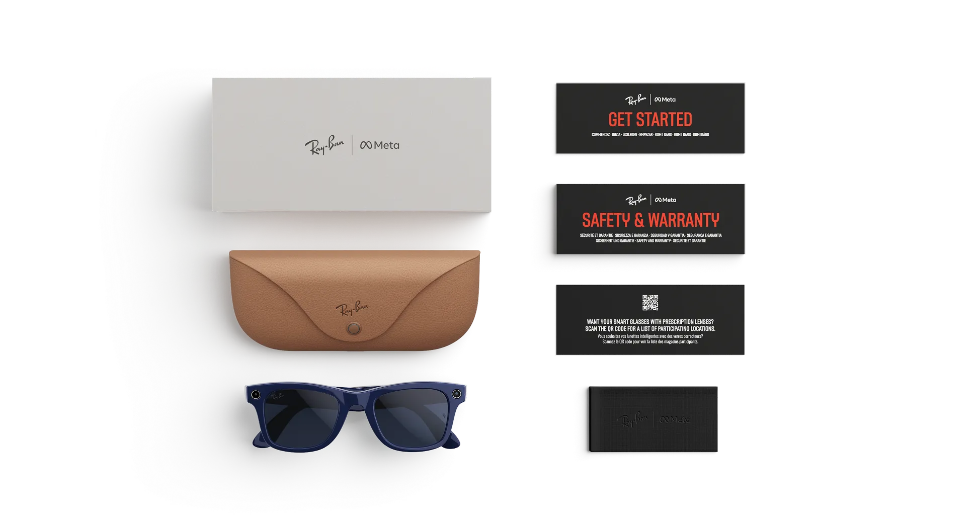 Ray-Ban Meta Wayfarer (Gen 2) Smart Glasses Shiny Cosmic Blue