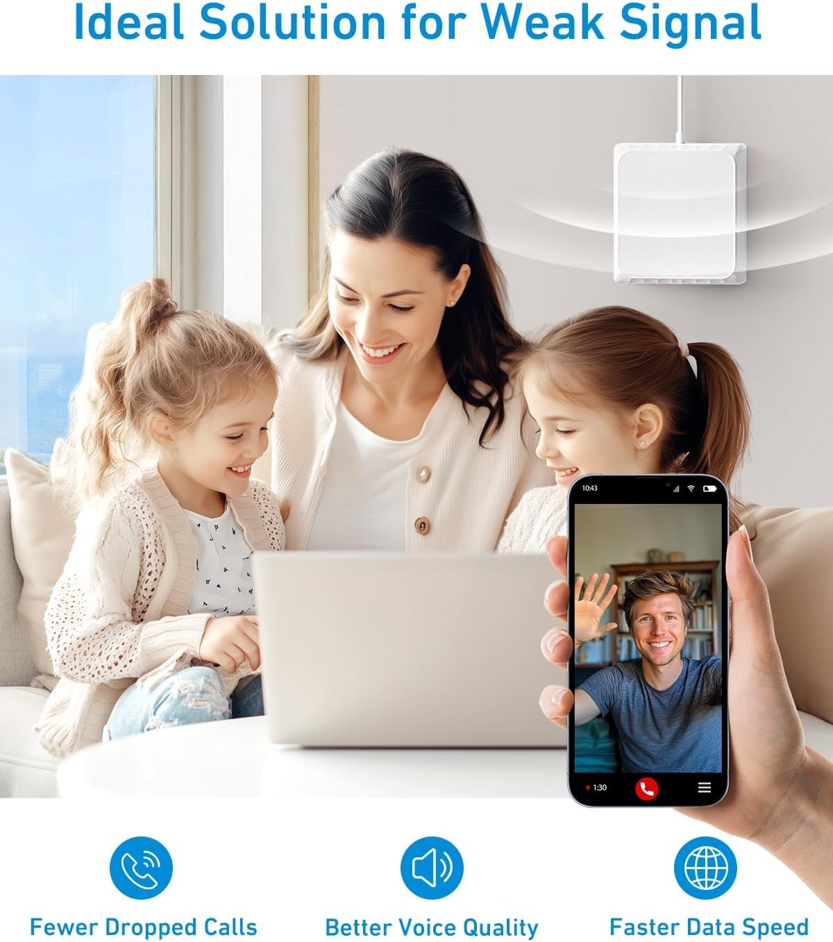 Cell Phone Signal Booster for MTC and TN (Telecom Namibia) Boost 4G LTE 5G Signal