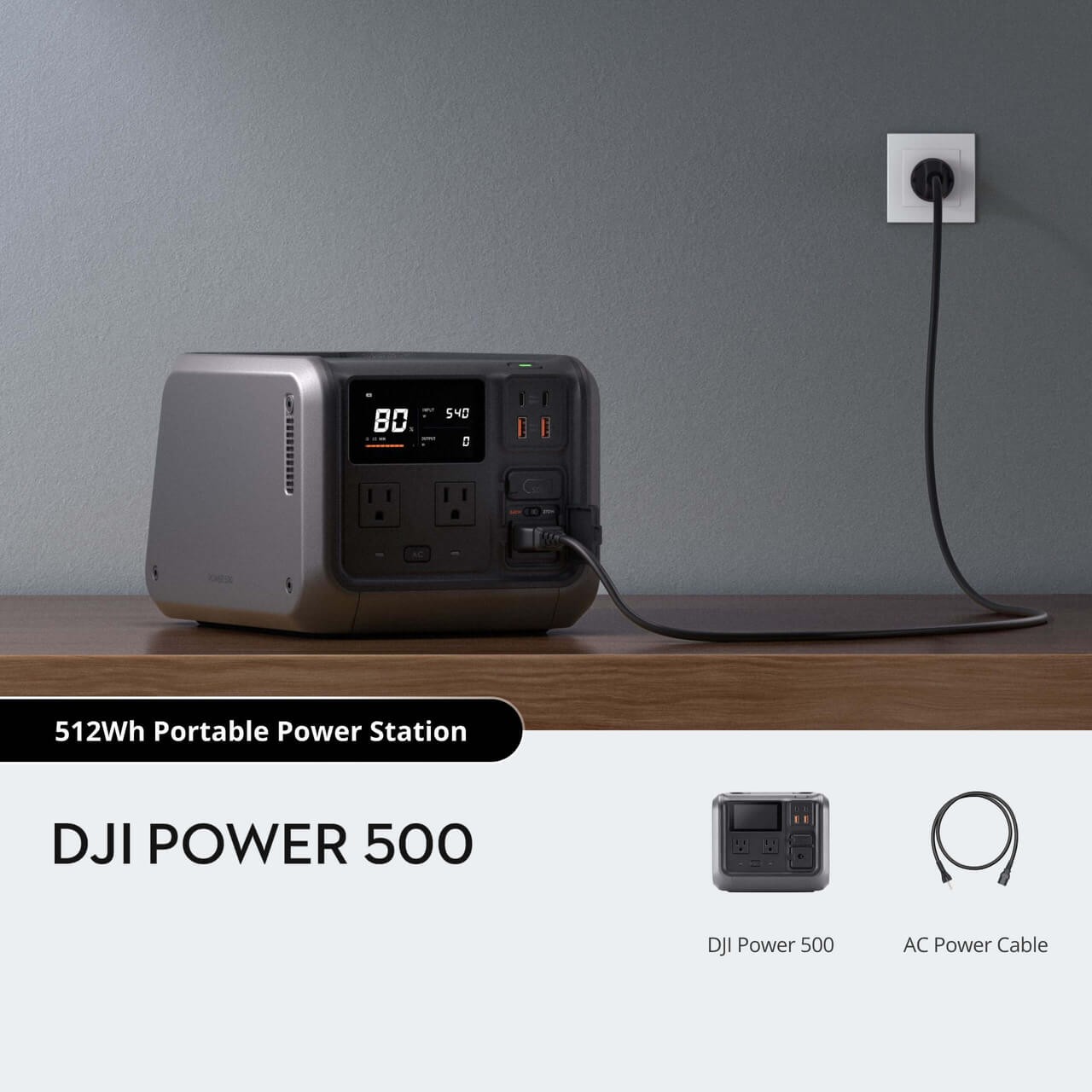DJI Portable Power Station, Power 500,  1000W Genuine Stable High-Capacity Power Output