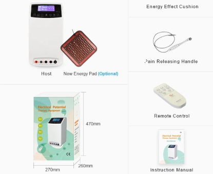 CE ISO13485 Approved Health Care Electro Static Optical Therapy Negative Potential Ions Electrical High Potential Therapy Device