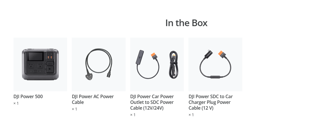 DJI Car Power Combo, Power 500 (electric Car Charger power station)