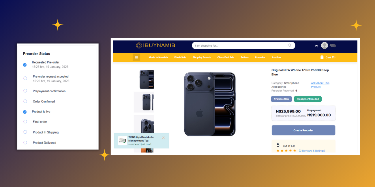 How to Preorder On BuyNamib